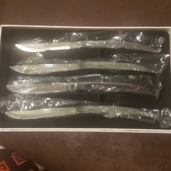 STUNNING KNIFE SET of 4 Towle silversmiths steak - Picture 1 of 4